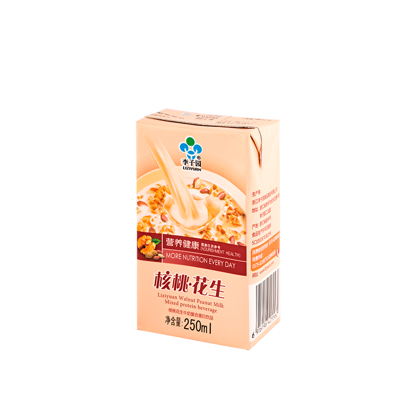 核桃花生牛奶復(fù)合蛋白飲品，單瓶凈含量250ml